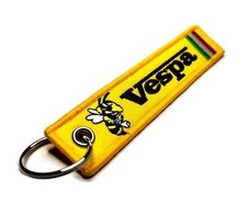 Vespa Schlüsselanhänger Gelb Wespe – Bestickt, Stylisch, Nylon, Robust, Kult