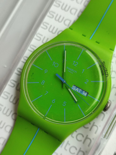 Swatch new gent suog707 verde - gent+suog707,