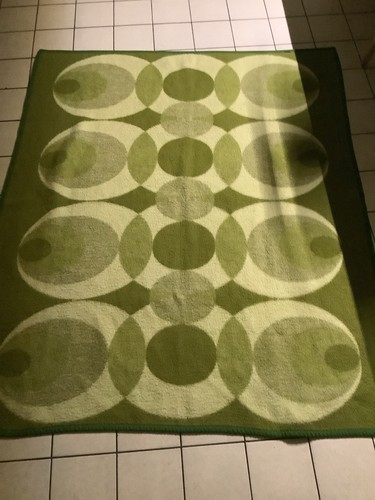Vintage 70er wolldecke - 70er,
