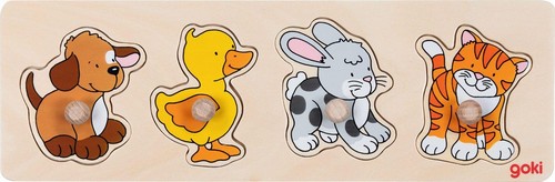 Goki steckpuzzlehund ente - goki,