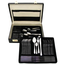 GRÄWE Besteckkoffer Besteckset 68-teilig für 12 Personen Besteck Edelstahl 