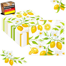 Servietten Zitronenpapier