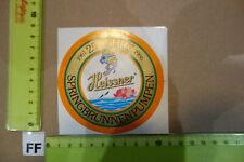 Alter Aufkleber Handwerk Garten Deko Springbrunnen Pumpen HEISSNER 1986