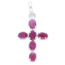 Rubin rot Echtsilber Edelstein