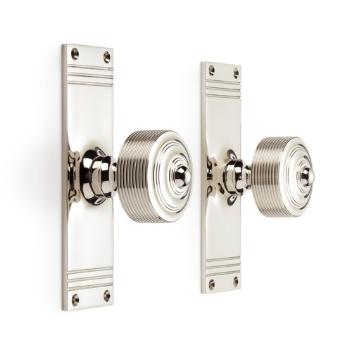 Poliertes nickel schilf knopf - poliertes,