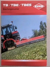 Kuhn TB/TBE/TBES Böschungsmulcher Mulchgeräte Mulcher Prospekt Traktor Schlepper