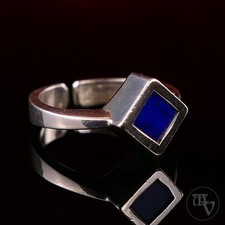 Vintage Silberring Lapislazuli