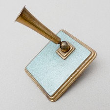 Art Deco Stifthalter Jacob Maul Hamerschlag Messing