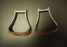 Westernsteigbügel Alubügel Westernbügel Westernsattel Steigbügel Lederummantelt