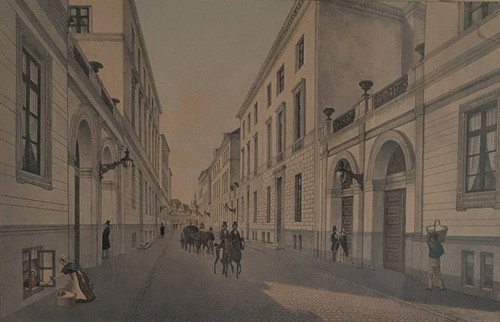 Lithographie hamburg 1845 - hamburg,