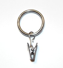 10 Gardinenringe chrom -