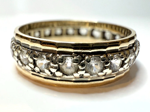 Vintage 9ct gelb weiß - gelb, gold