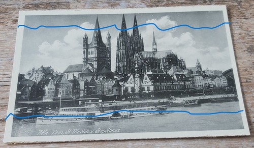 Sehr alte ansichtskarte - s/w,