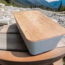 | Brotbox Material Kunststoff Bambus Maße B 35 x H 135 x T 20 cm Farbe Grau B...