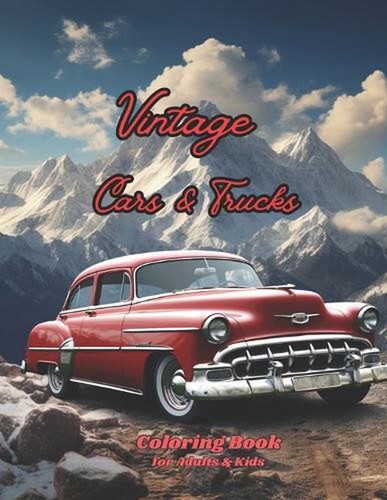 Vintage cars trucks coloring - vintage,