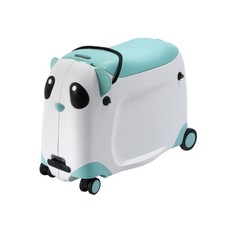 Kindertrolley Kinderkoffer Reisetrolley mit Sitz Rollen Panda Adventure Berwin