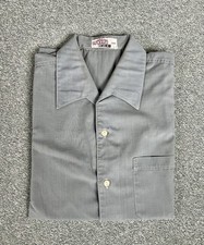 Original DDR Herrenhemd Welton Größe 39 N polycon Arbeitshemd grau 1980er Jahre