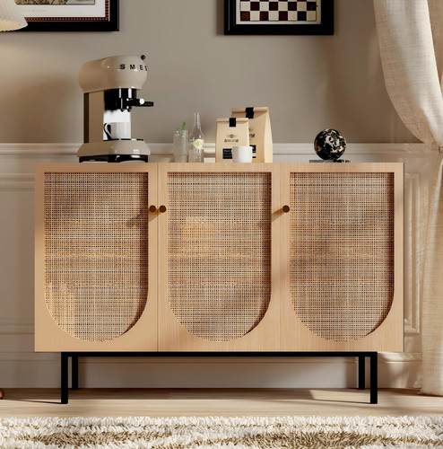 Rattan schrank mit türen - mit,