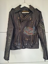 Ed Hardy Lederjacke Herren