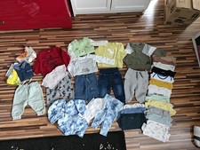 45 Teile Herbst Kleidungspaket Baby  Junge 68 Hosen Pullover Langarm Bodies 