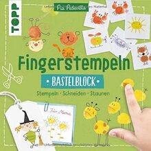 Fingerstempeln bastelblock - fingerstempeln.,