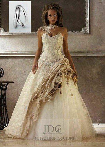 Modernes corsage brautkleid - corsage,