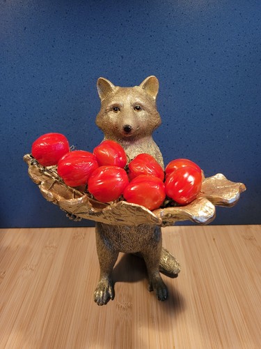 Goldener bär mit schale höhe - mit,