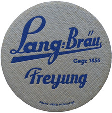 ALTER BIERDECKEL Lang Bräu