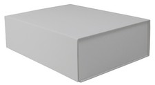Premium-Geschenkkarton weiß mit Magnetverschluss Abm. 25 x 35 x 10 cm