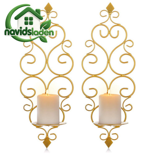 Wandkerzenhalter 2er set - wandkerzenhalter,