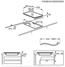Zanussi ZHRN383K 30cm Domino