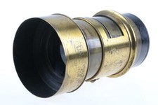 Messingobjektiv Typ Petzval - ca. 5x7 Inch