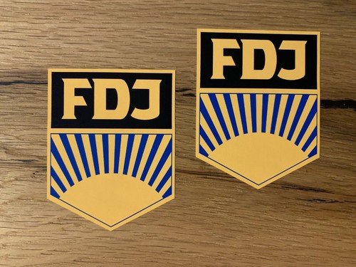 Ddr fdj aufkleber für - 2x,