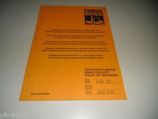 Ersatzteilkatalog Spare Parts List Gabelstapler Steinbock Boss Stapler WK 10