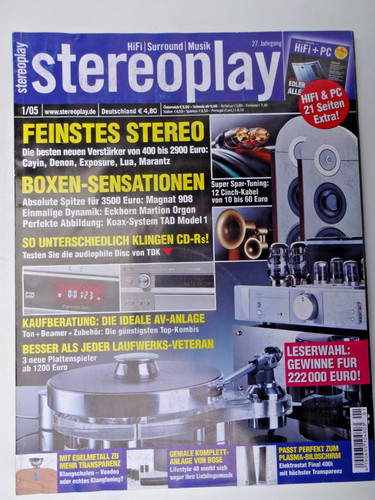 Stereoplay tad model - stereoplay, 1/05,