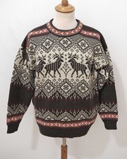 Skjäveland Island Norweger Strick Pullover Grösse M Herren Schurwolle ZD489