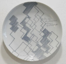 Wandteller Rosenthal Künstlerteller Design Erich Enders für Braun 1977 lim. 26cm