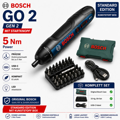 Bosch wiederaufladbare - go, 2