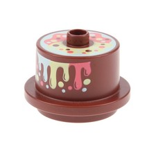 1x Lego Duplo Torte rot braun Regenbogen Deko Kuchen 10929 6286256 65157pb03
