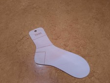 Schablone fürs Sockenstricken * Anleitung * Größe 32/33 * aus Holz * Maßband