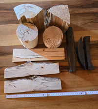 2,8 kg Bastelholz , Restholz  Birke , Ahorn, Erle gestockt , Mooreiche