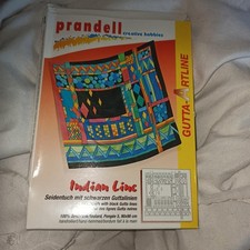 Seidentuch ,, Indian Line "  90x90cm, Pongé 05, Gutta in Schwarz, Seidenmalerei