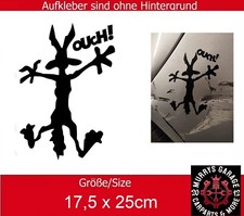 Wile E Coyote Splash Autsch Vinyl Aufkleber Sticker Autocollat Auto Delle Unfall