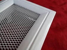 Luftgitter weiß Rillen Dekor Kalt Warm Lüftungsgitter regulierbar Kamin Ofen