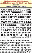 Buchstaben Zahlen Zeichen je 4