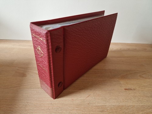 Fdc briefalbum weinrot - fdc,