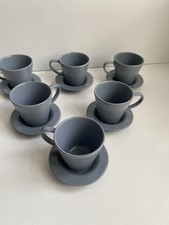 6 x IKEA Dinera grau-blau