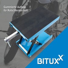 Scherenheber Montageständer Motorradheber Motorrad Lift 450kg Blau Bituxx®