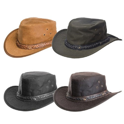 Gewachste baumwolle fedora - gewachste,