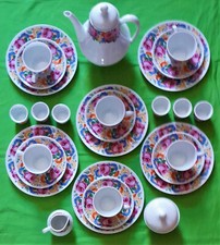 Scherzer Bavaria Germany Kaffee/Tee Service mit Rosen